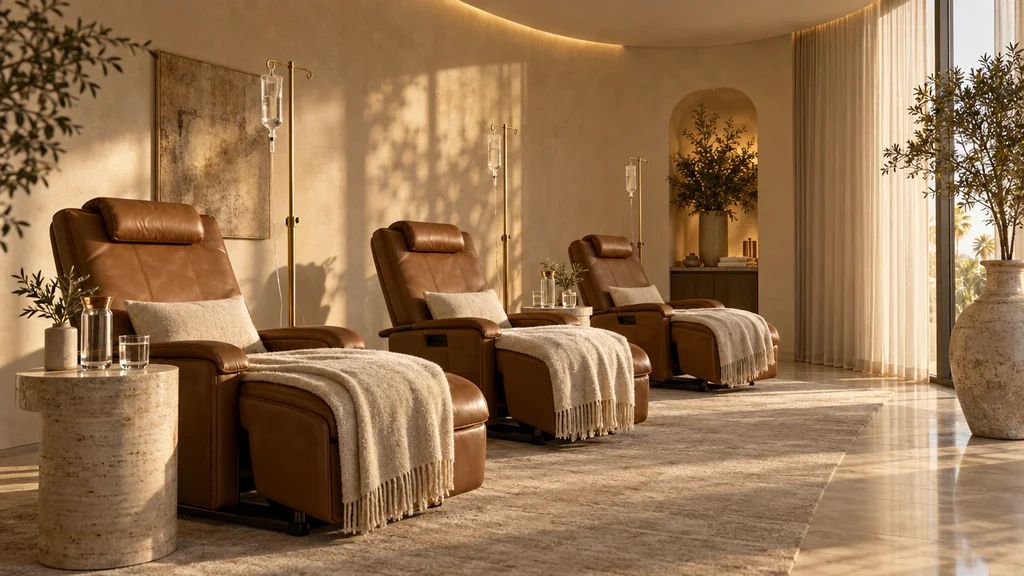 Longevity lounge with leather recliners
